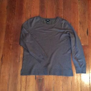 Donated to Eaton Fire Evacuees- Alfani Olive Green Sweater w/ Side Slits